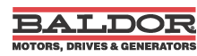 Baldor grinder buffer logo